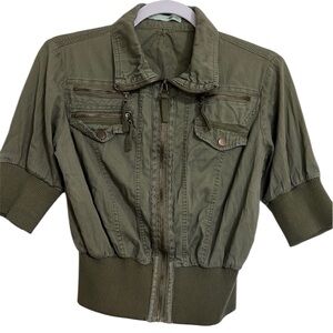 Maurice’s Ladies Women’s Army Green Zip Up Jacket Size M